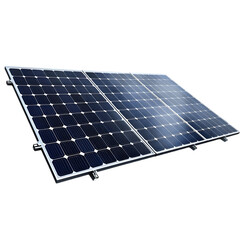 Photovoltaic solar panel with angled view perfect for renewable energy power generation eco friendly technology or sustainable electricity source concept