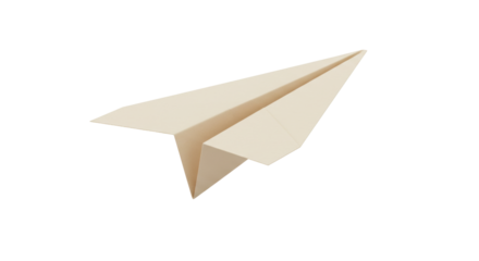 Isolated Paper Plane