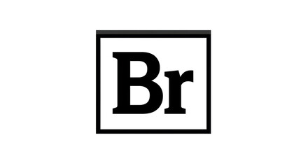Obraz premium Isolated Br Icon