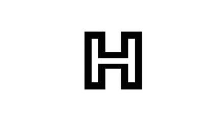 Obraz premium Isolated H Icon