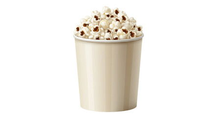 Isolated Bucket of Popcorn