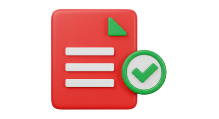 Isolated Completed File Icon