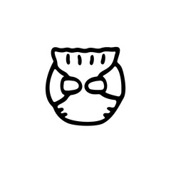 シンプルな紙おむつのイラスト素材