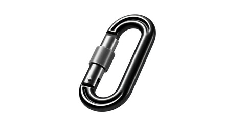 Isolated Metal Carabiner