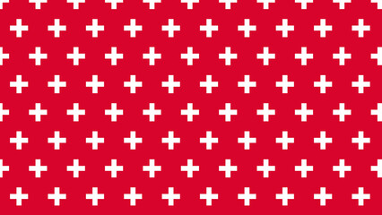 seamless pattern with medical sign white
