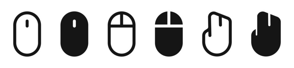 Computer Mouse. Computer mouse vector icons.