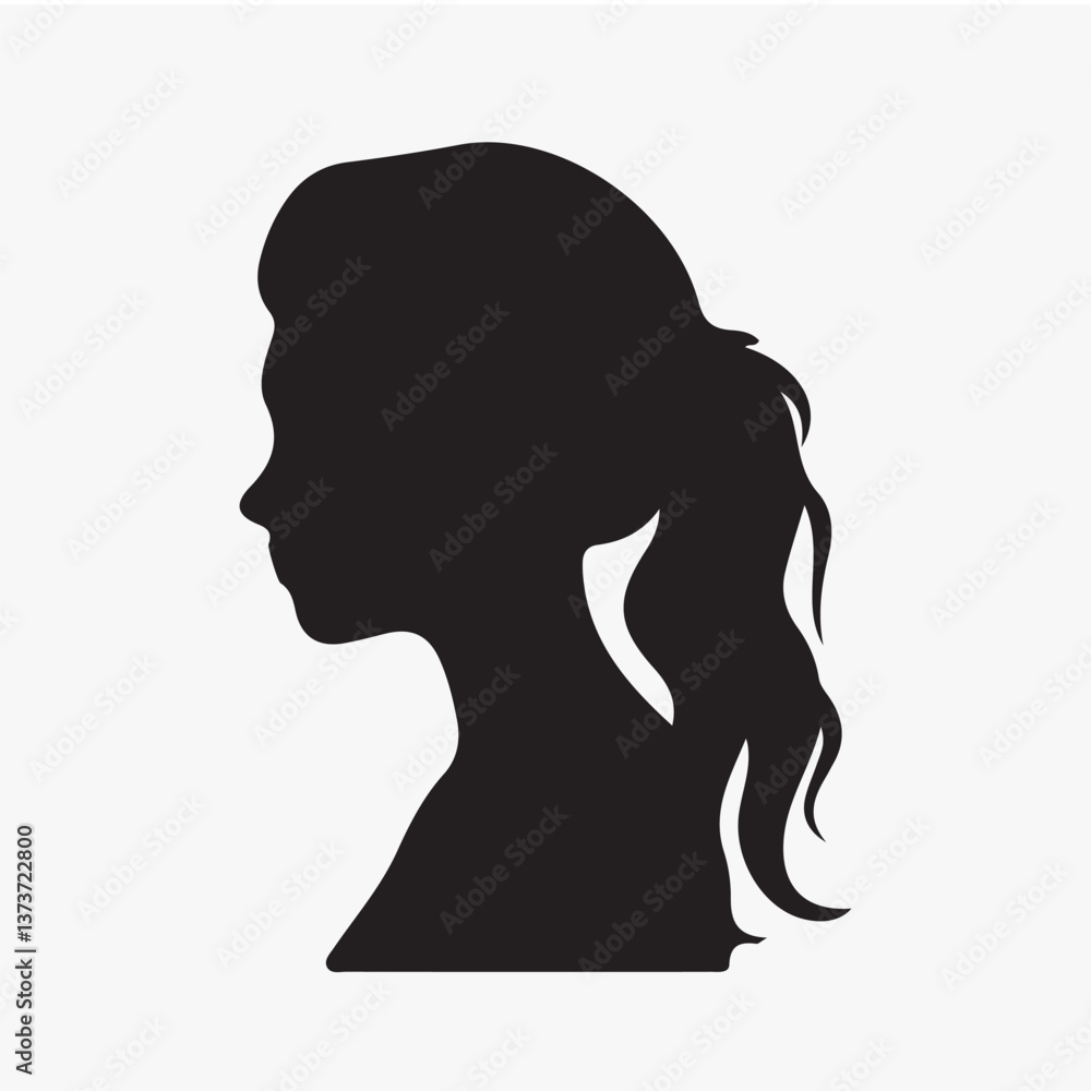 Poster silhouette of anonymous person isolated element vector