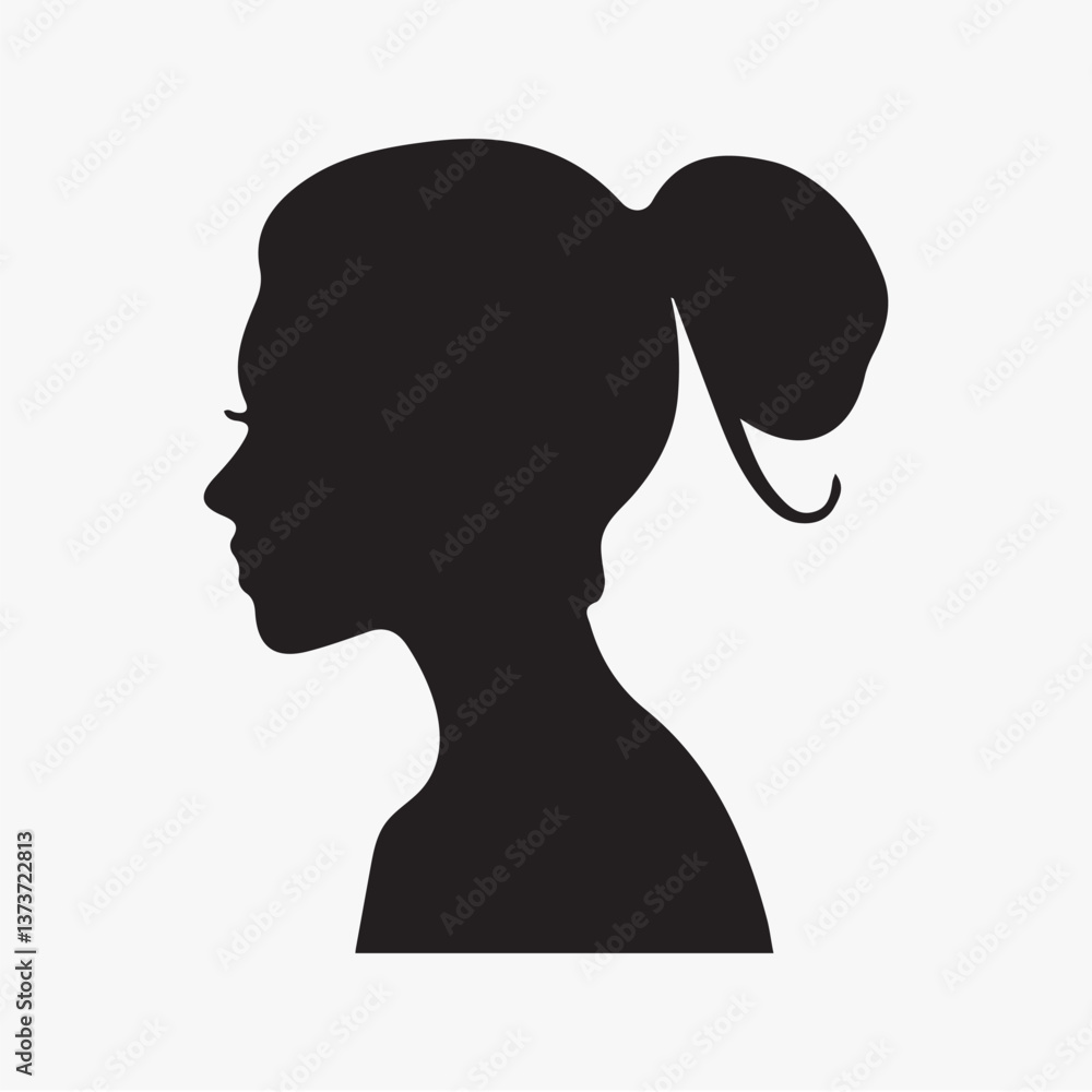 Poster silhouette of anonymous person isolated element vector