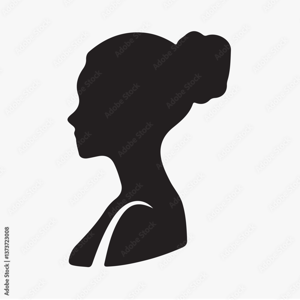 Poster silhouette of anonymous person isolated element vector