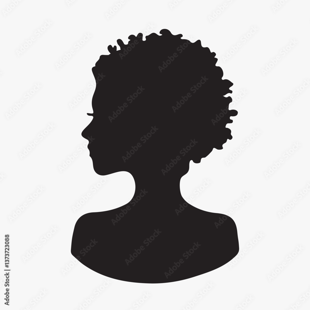 Poster silhouette of anonymous person isolated element vector