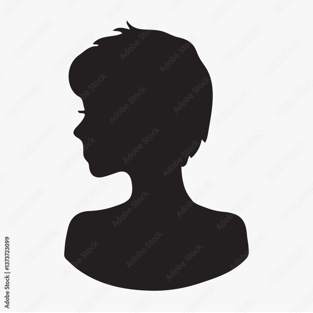 Poster silhouette of anonymous person isolated element vector