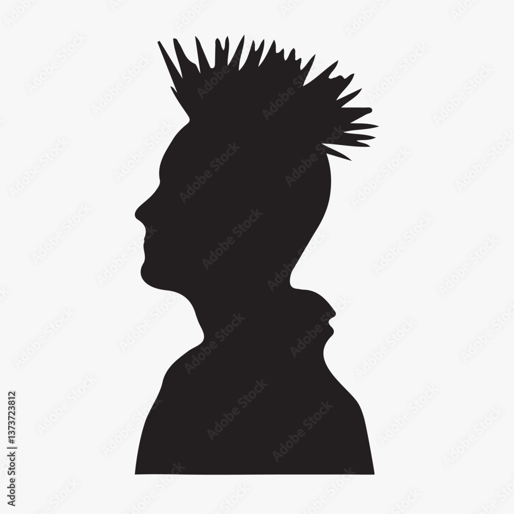 Poster silhouette of anonymous person isolated element vector