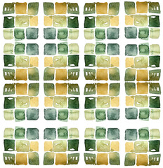 watercolor abstract, pattern, square, cube