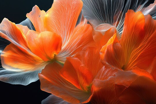 Merigold Orange Flower in Full Bloom: Beautiful Asian Botanical Beauty