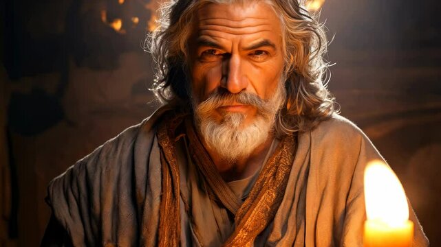 Apostle of Jesus Christ the zealous preacher and the author of New Testament Biblical epistles 4K