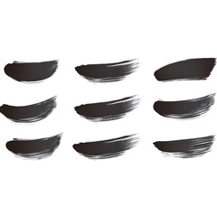 Dark paint strokes create textured and artistic background