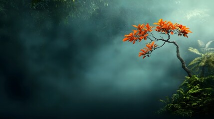 Vibrant and lush natural landscape celebrating intersectional queer identities flourishing with diverse foliage and vibrant colors in a dreamlike fantastical and impressionistic painting like style