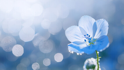 ネモフィラの美しい花