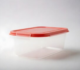 Empty plastic container for food