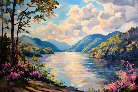 Ocoee River Tennessee Landscape: Majestic Mountain Stream in Nature