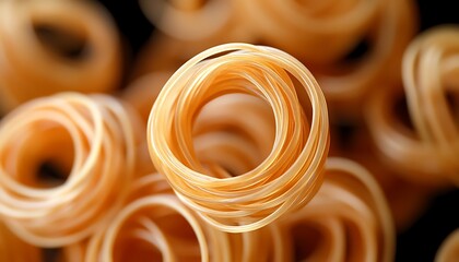 Rubber Bands Close-up, Dark Background