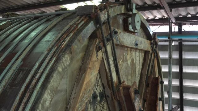 Tanning is used to change the protein in rawhide to make it more durable against weather and hot water. This is to keep the leather from rotting and to keep it soft and flexible for use