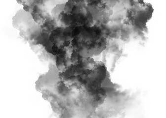 bad particle smog and pollution isolated on transparency background