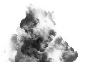 bad smoke and air pollution isolated on transparency background