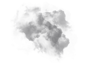 bad smoke and air pollution isolated on transparency background