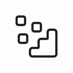 Fototapeta premium Flow chart process icon vector sign