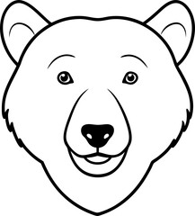 vector illustration of a bear
