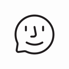 speech bubble emoji icon vector sign