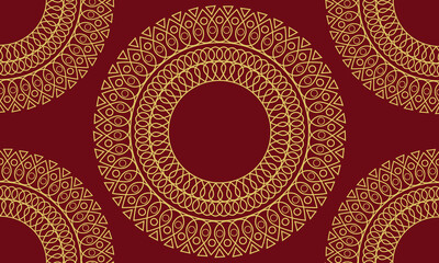 Obraz premium Elegant Geometric Golden Circle Pattern