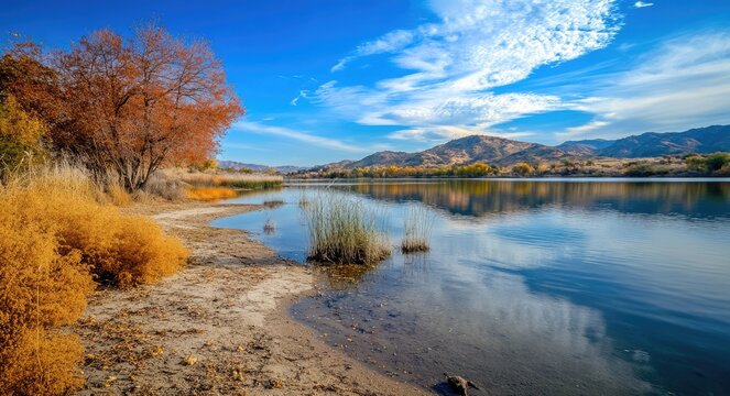Perris: A Serene Oasis in Lake Perris State Park, California with Breathtaking Water Views