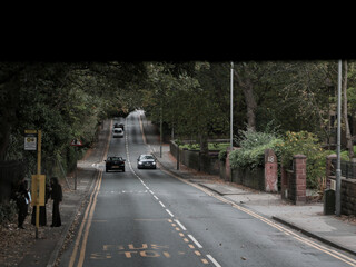 road in the urban area of london