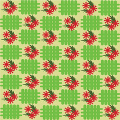 seamless floral pattern, flower garden