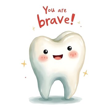 illustrations for stickers in dentistry