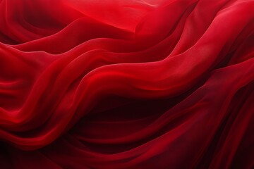 Obraz premium Red fabric texture closeup