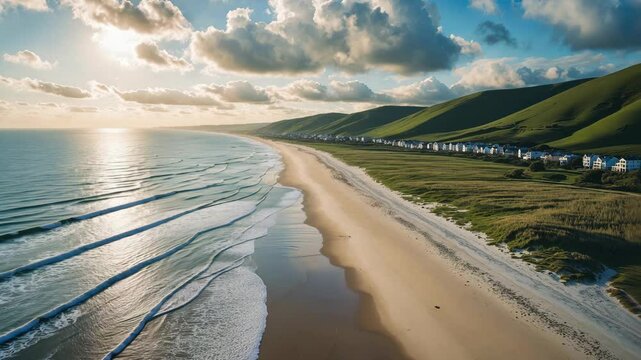 7-mile stretch of coastline along the shores of Bay