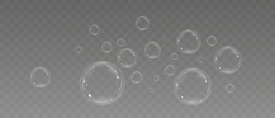 Rainbow Reflections: Realistic Soap Bubbles Collection.