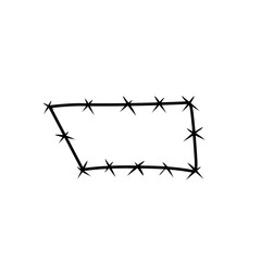 barbed wire geometric shape