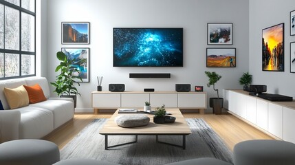 Modern Living Room Design  Suitable for Professional Presentation