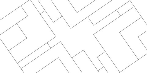 Abstract seamless random geometric white and black square lines pattern on a transparent background design. abstract background with luxury geometric random chaotic lines. squares and triangle line.