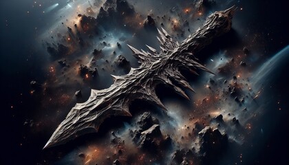 Meteoric Iron Dagger &ndash; A naturally forged iron dagger jagged a