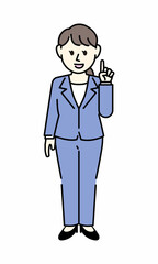 スーツの女性