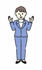 スーツの女性
