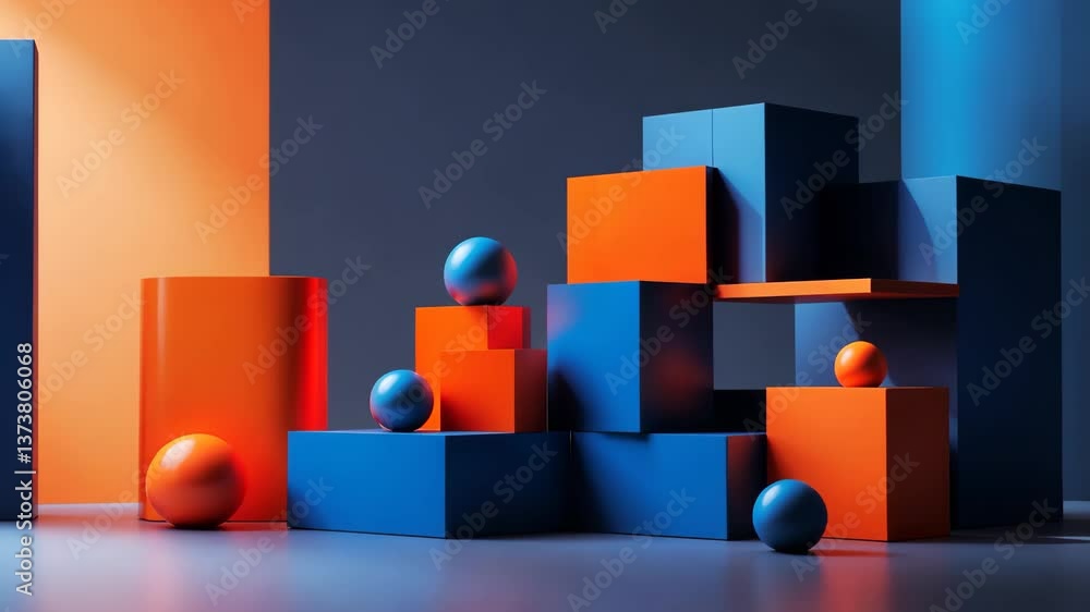 Aufkleber abstract colorful texture and background of geometric square.