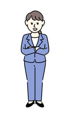 スーツの女性