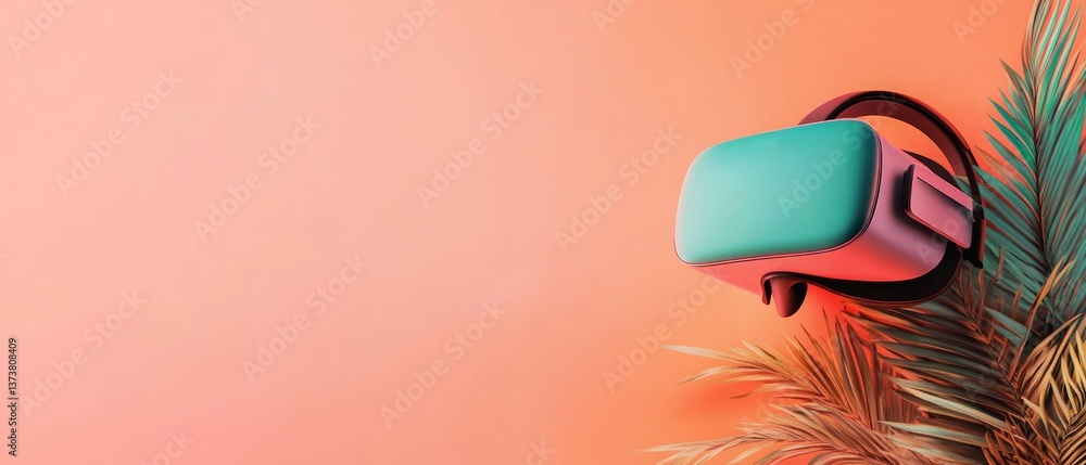 Aufkleber exploring virtual reality as ai technology enhances daily experiences in tropical settings