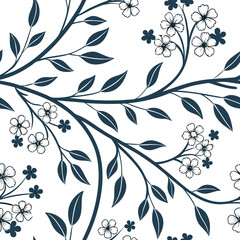 Seamless tropical flora design indoor environment pattern art greenery close-up view nature inspiration